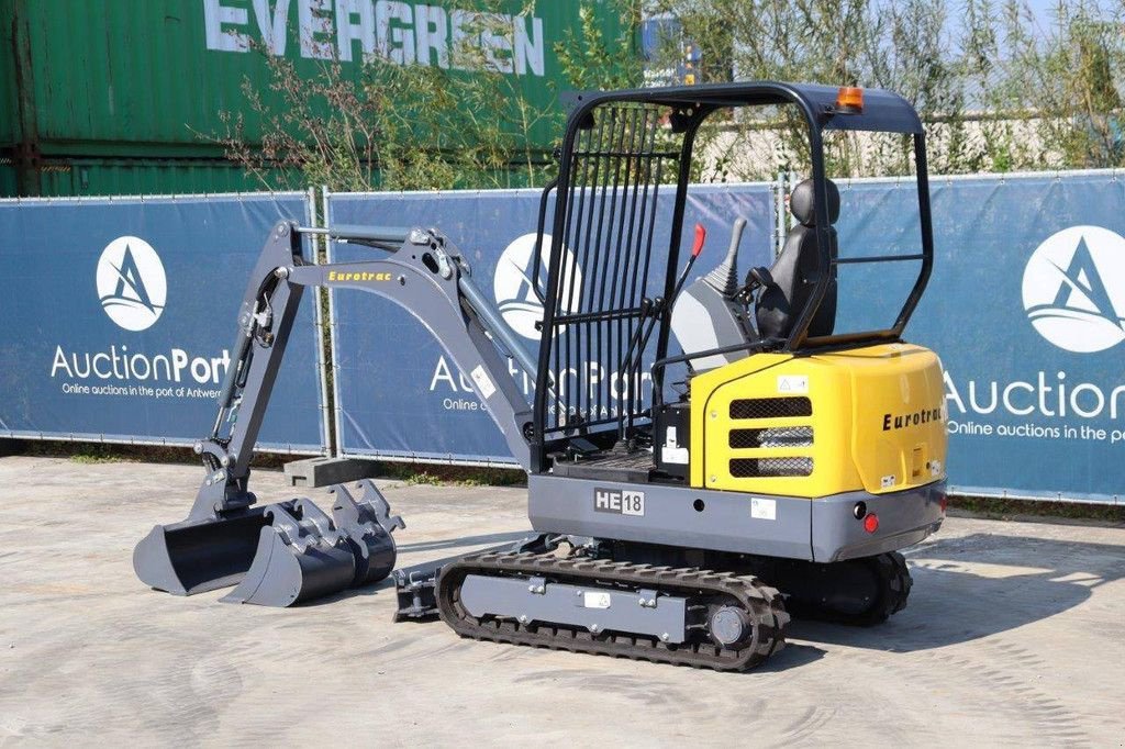 Minibagger Türe ait Eurotrac HE18, Neumaschine içinde Antwerpen (resim 3)