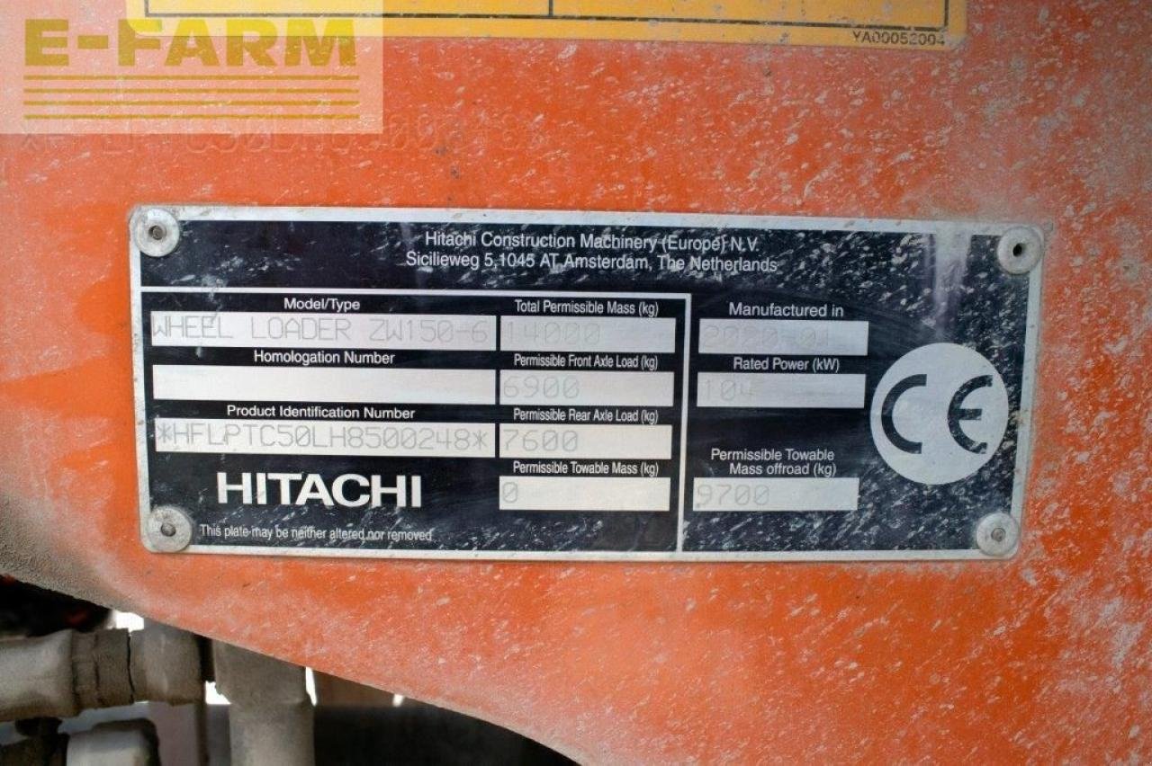 Minibagger Türe ait Hitachi ZW150-6, Gebrauchtmaschine içinde Hamburg (resim 8)