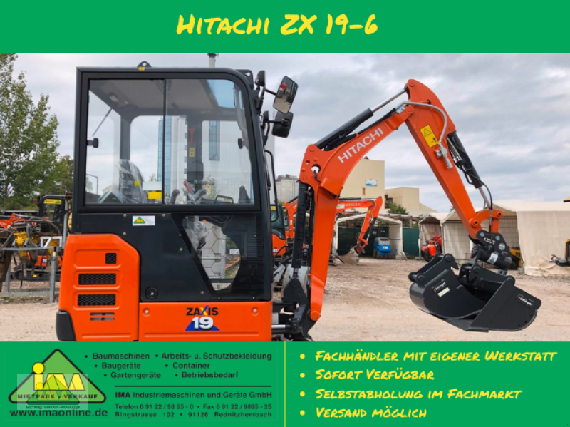 Minibagger a típus Hitachi ZX 19-6, Neumaschine ekkor: Rednitzhembach (Kép 1)