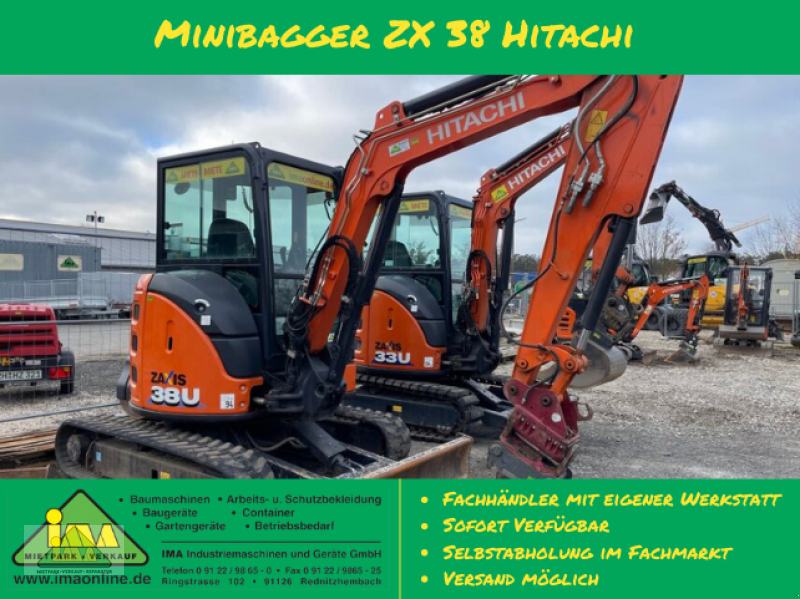 Minibagger of the type Hitachi ZX 38, Gebrauchtmaschine in Rednitzhembach (Picture 1)