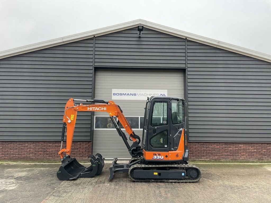 Minibagger Türe ait Hitachi ZX33 U-6 minigraver NIEUW met AIRCO &euro;720 LEASE, Neumaschine içinde Neer (resim 1)