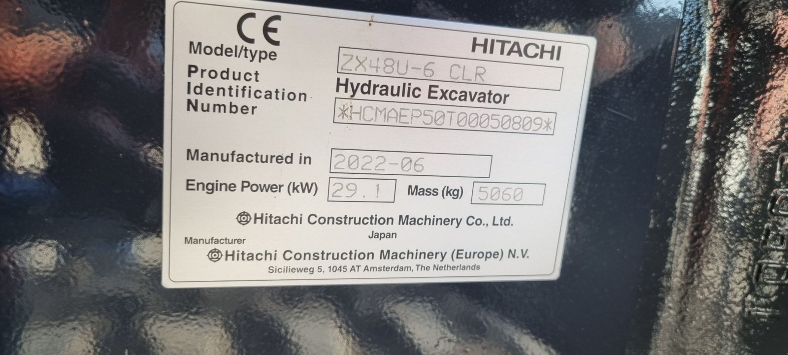 Minibagger του τύπου Hitachi ZX48U-6, Gebrauchtmaschine σε Veldhoven (Φωτογραφία 7)