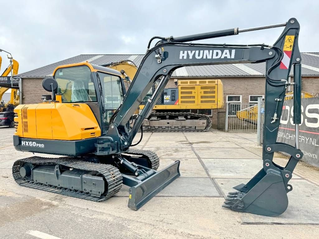 Minibagger des Typs Hyundai HX60 - New / Unused / 2024 Model, Gebrauchtmaschine in Veldhoven (Bild 7)