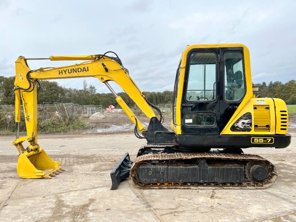 Minibagger tip Hyundai R55-7 - Good Working Condition, Gebrauchtmaschine in Veldhoven (Poză 1)