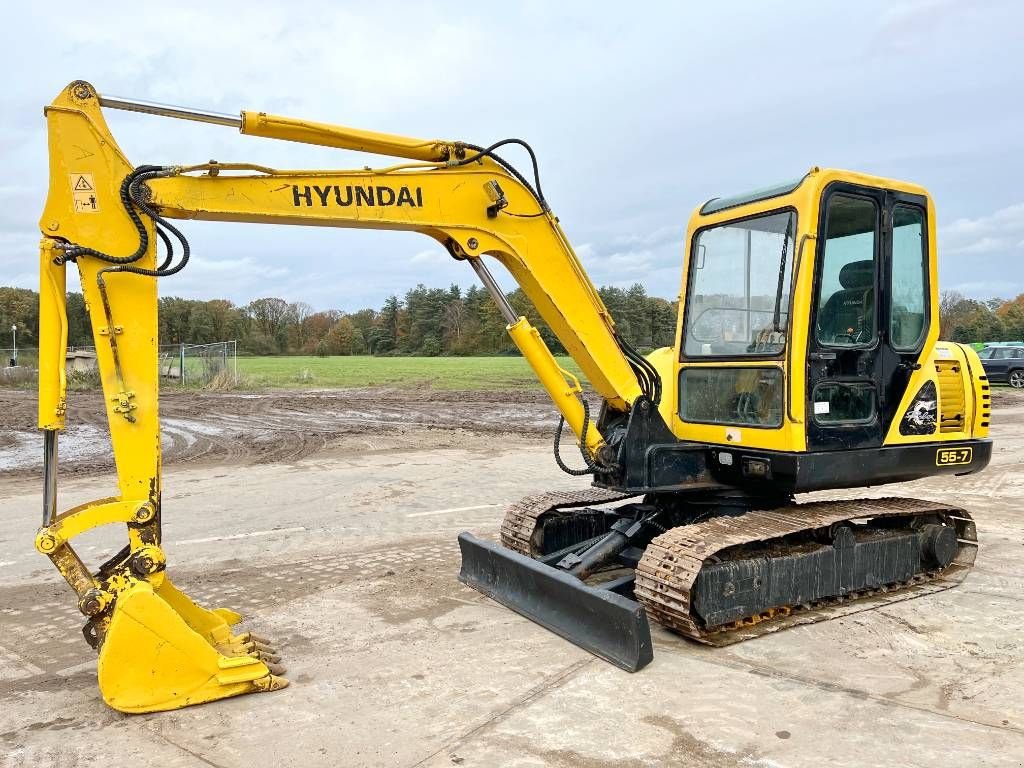 Minibagger tip Hyundai R55-7 - Good Working Condition, Gebrauchtmaschine in Veldhoven (Poză 2)