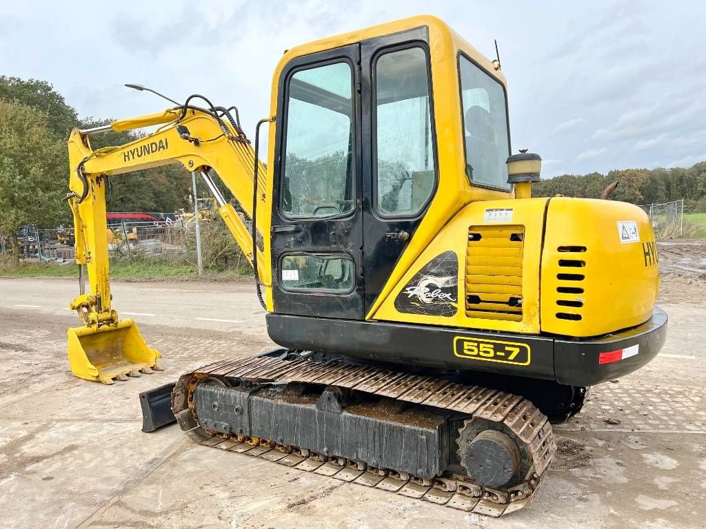 Minibagger tip Hyundai R55-7 - Good Working Condition, Gebrauchtmaschine in Veldhoven (Poză 3)