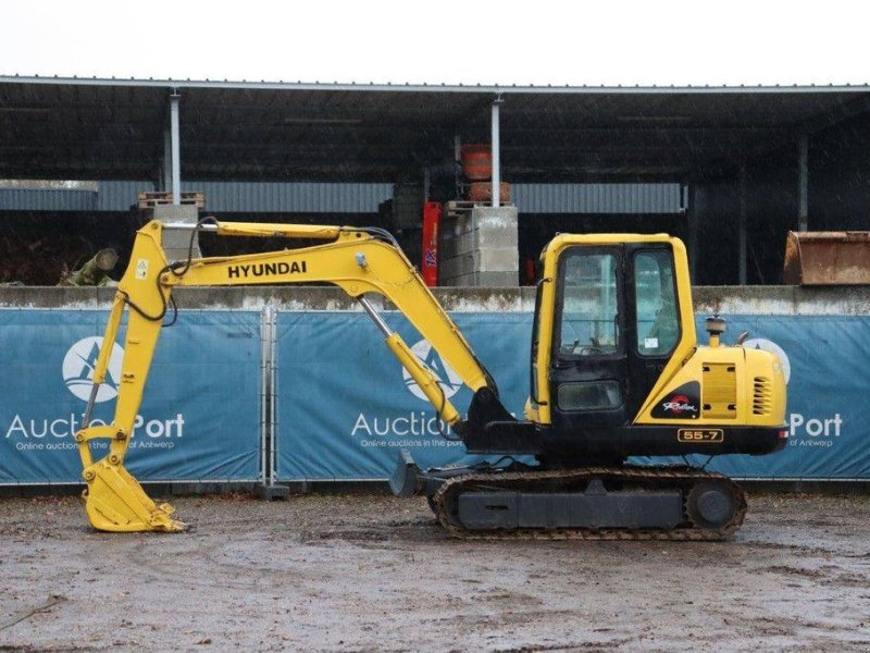 Minibagger typu Hyundai R55-7, Gebrauchtmaschine w Antwerpen