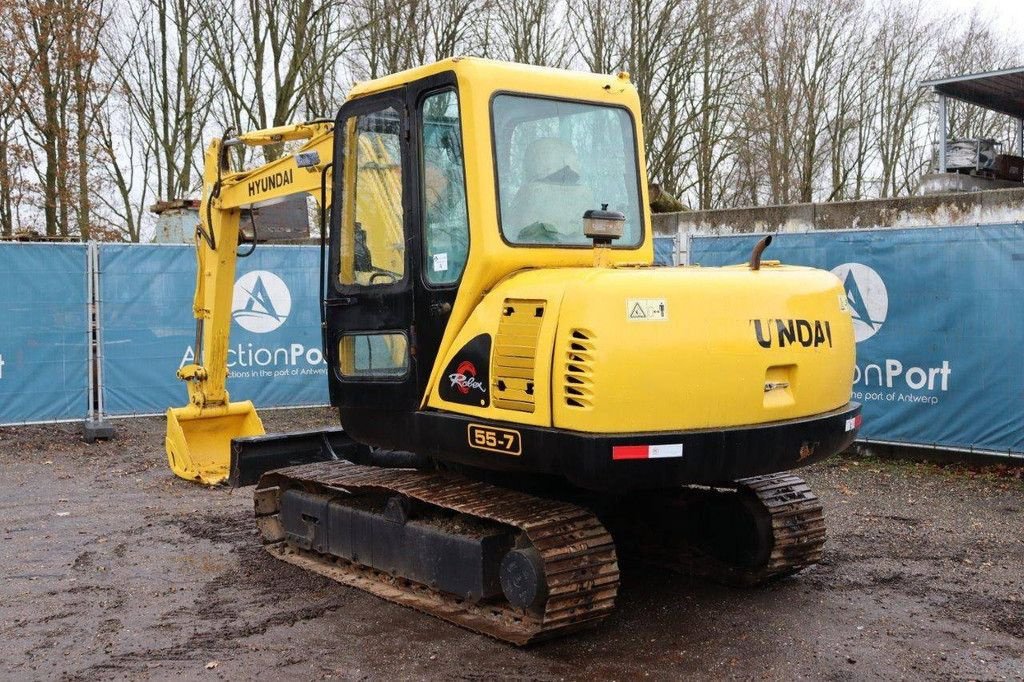 Minibagger a típus Hyundai R55-7, Gebrauchtmaschine ekkor: Antwerpen (Kép 4)