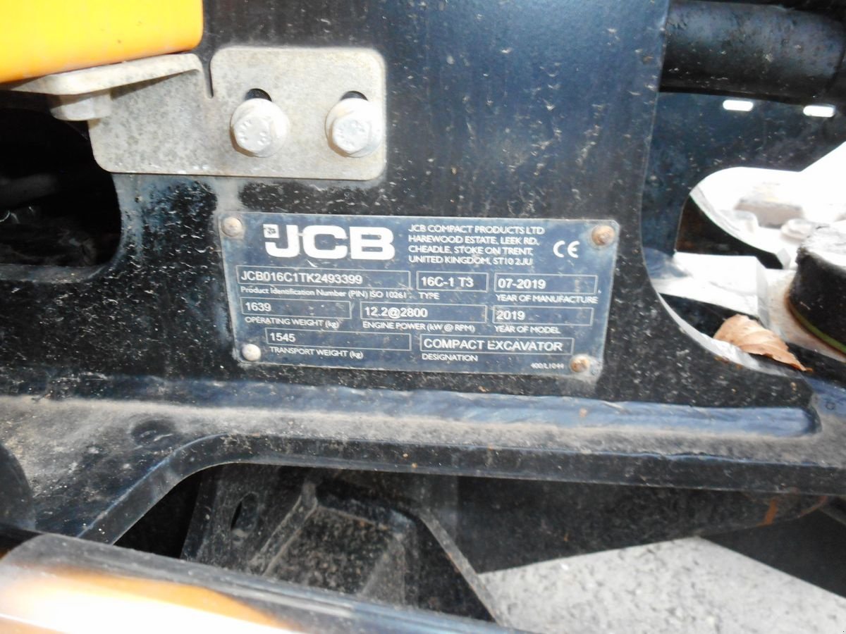 Minibagger za tip JCB 16C-1 ( 1.639kg ) Verstellfahrwerk + 3 Löffel, Gebrauchtmaschine u St. Nikolai ob Draßling (Slika 7)