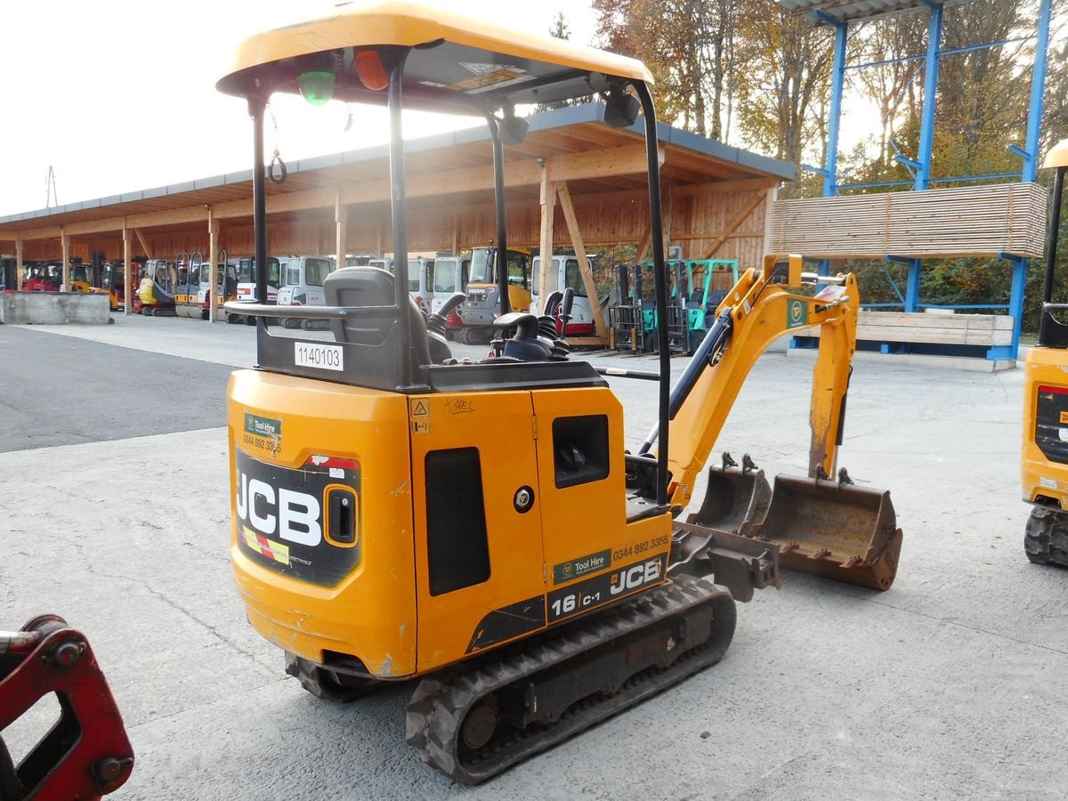 Minibagger типа JCB 16C-1 ( 1.639kg ) Verstellfahrwerk + 3 Löffel, Gebrauchtmaschine в St. Nikolai ob Draßling (Фотография 12)