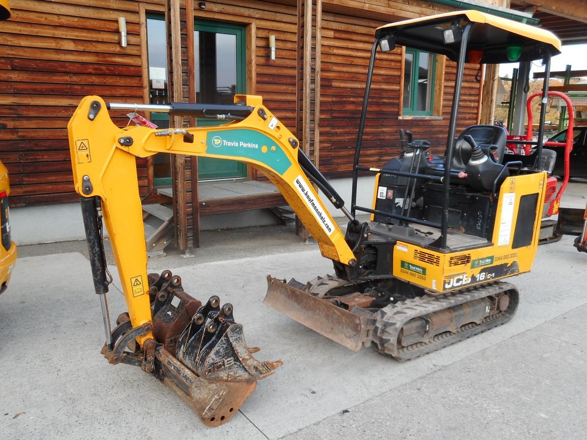 Minibagger typu JCB 16C-1 ( 1.639kg ) Verstellfahrwerk + 3 Löffel, Gebrauchtmaschine w St. Nikolai ob Draßling (Zdjęcie 11)