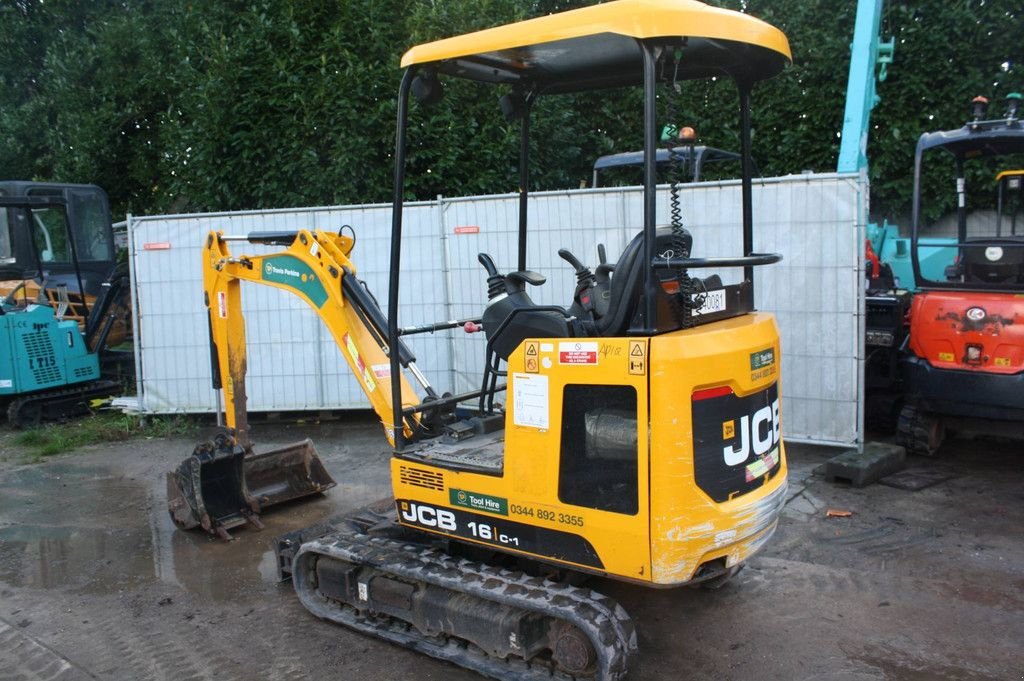 Minibagger des Typs JCB 16C-1 T3, Gebrauchtmaschine in Antwerpen (Bild 3)