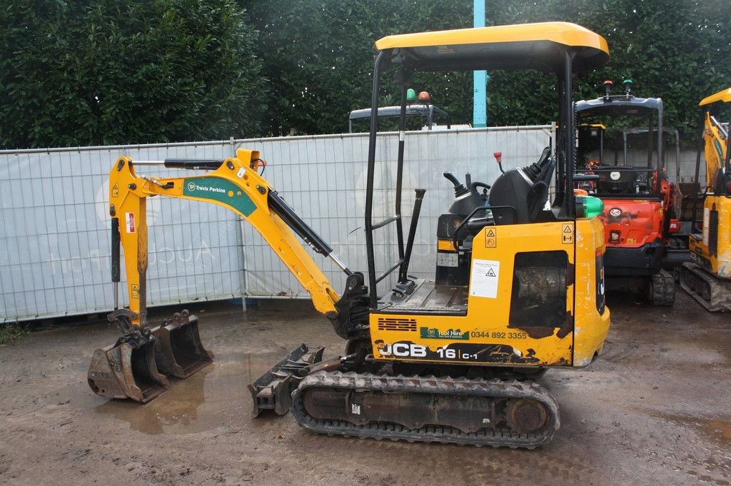 Minibagger des Typs JCB 16C-1 T3, Gebrauchtmaschine in Antwerpen (Bild 3)