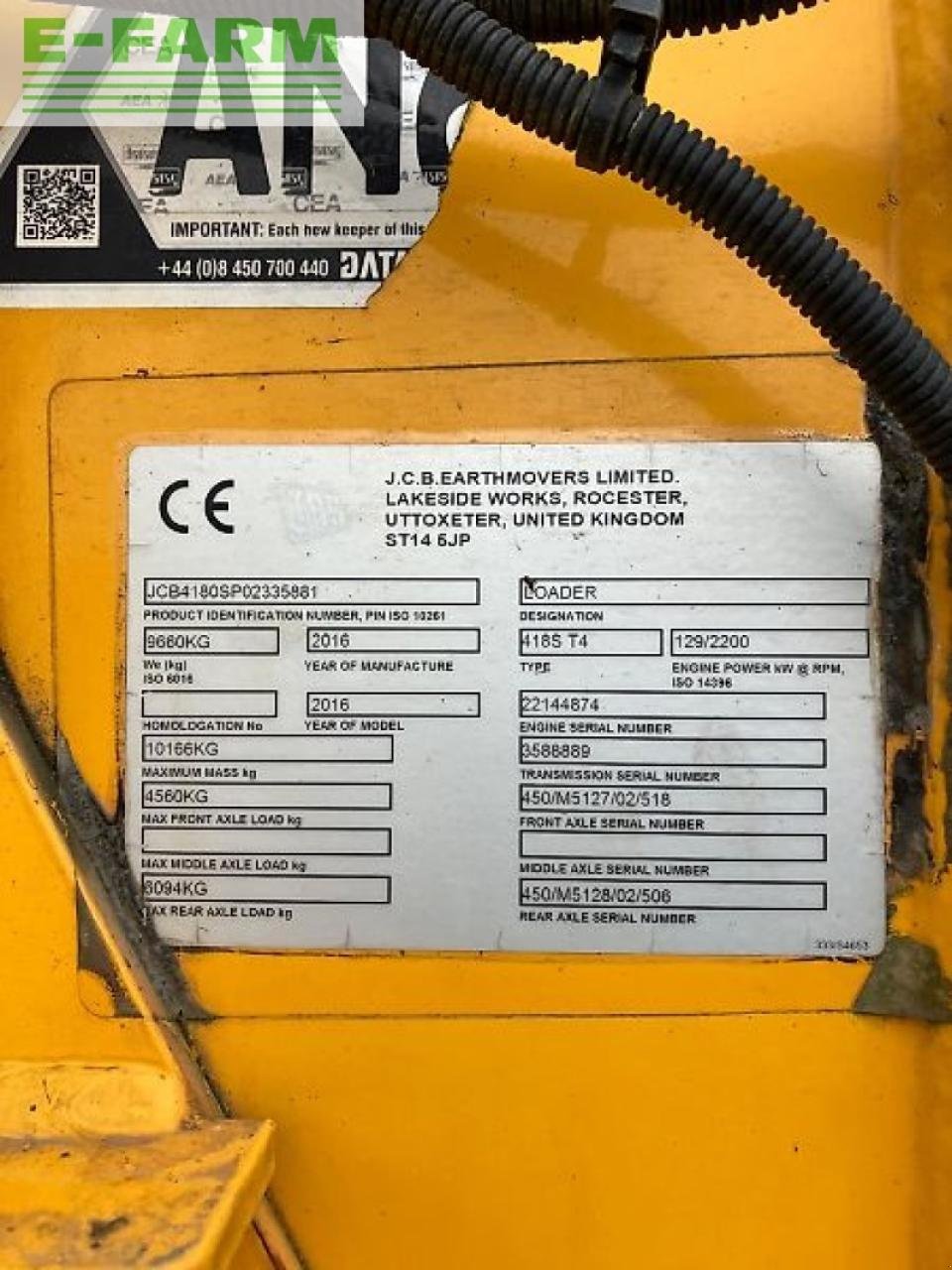 Minibagger Türe ait JCB 418, Gebrauchtmaschine içinde SHREWSBURRY (resim 8)