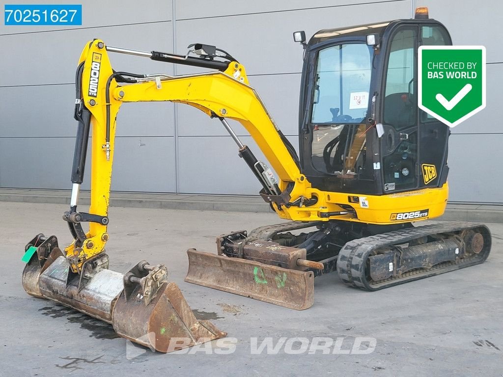 Minibagger Türe ait JCB 8025 ZTSL HAMMER + 3X BUCKET, Gebrauchtmaschine içinde Veghel (resim 1)