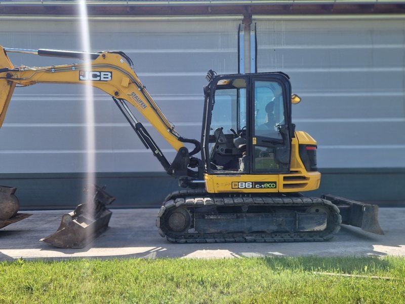 Minibagger des Typs JCB 86C 8,5 Tonnen 1400 Stunden 3Löffel guter Zustand, Gebrauchtmaschine in Palling (Bild 1)