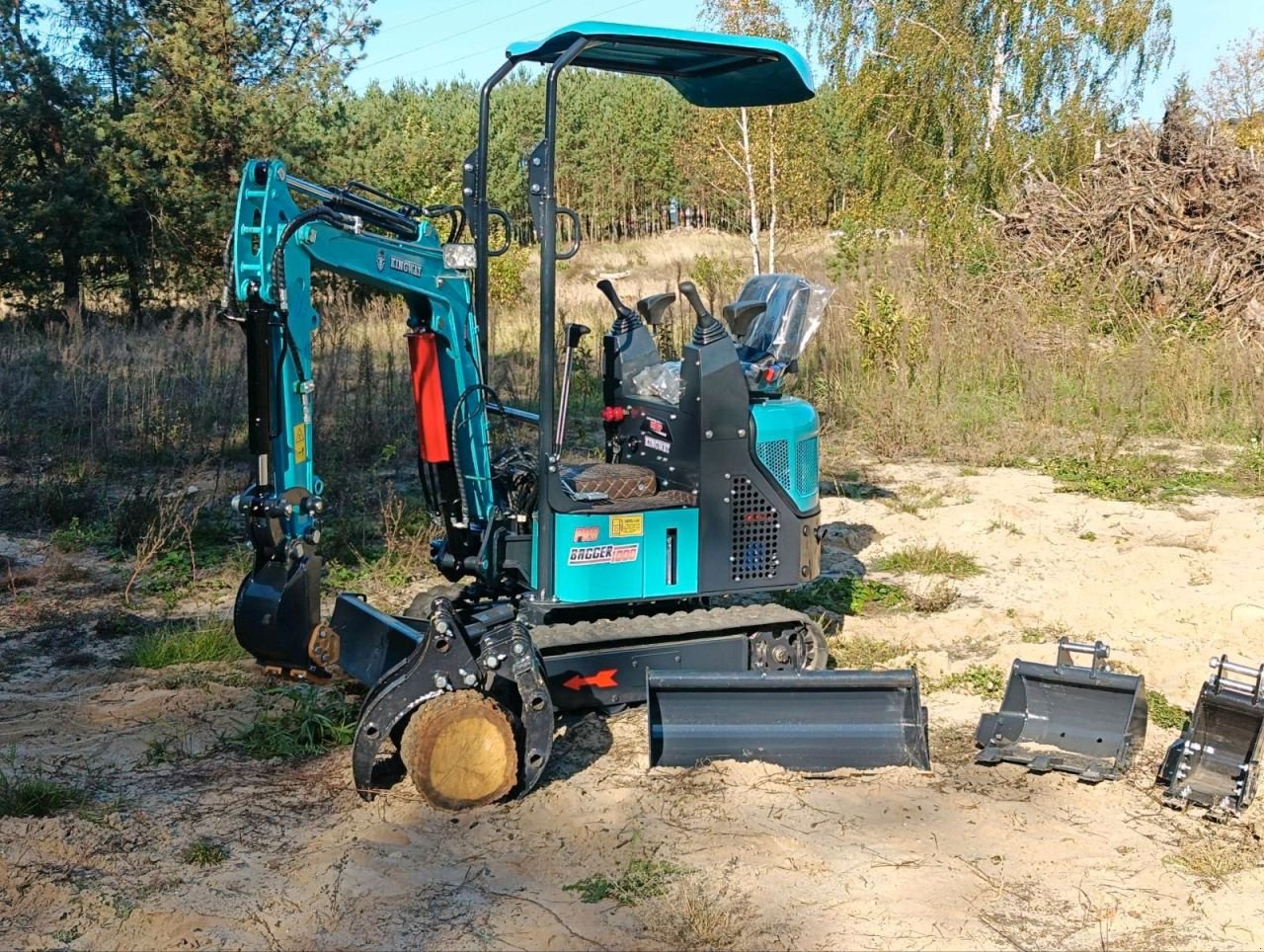 Minibagger типа Kingway BAGGER 1000 PRO, Neumaschine в Hollandscheveld (Фотография 3)