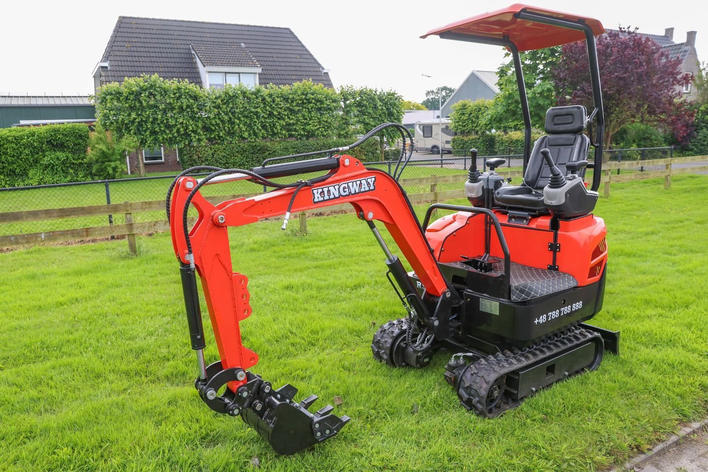 Minibagger del tipo Kingway Carol, Neumaschine en Hollandscheveld (Imagen 4)