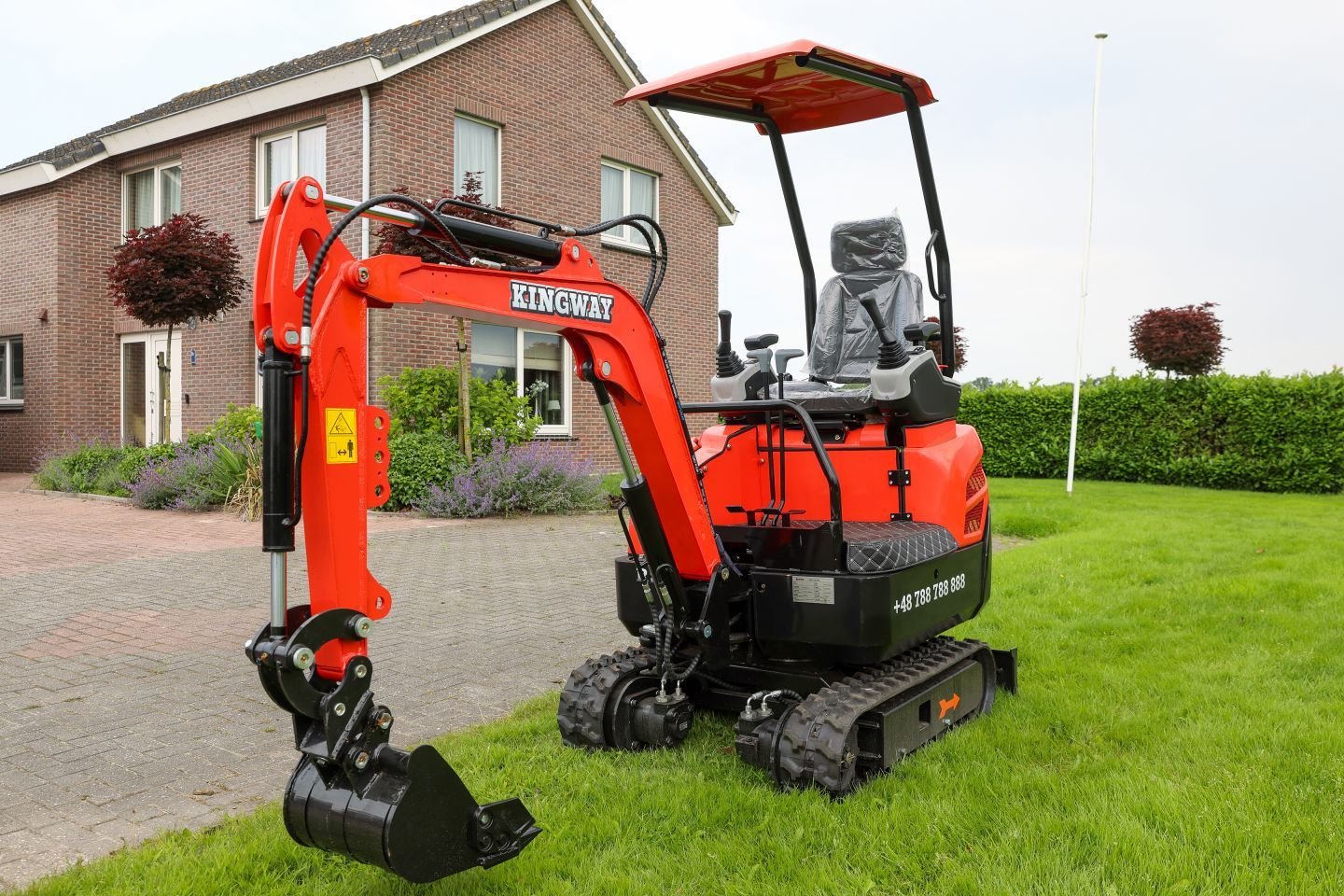 Minibagger del tipo Kingway Carol, Neumaschine en Hollandscheveld (Imagen 2)