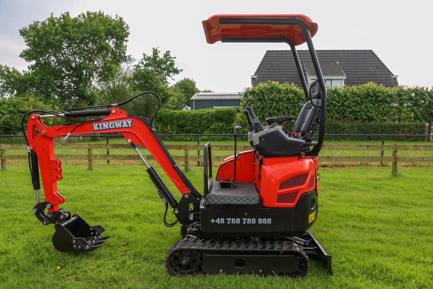 Minibagger del tipo Kingway Carol, Neumaschine en Hollandscheveld (Imagen 7)