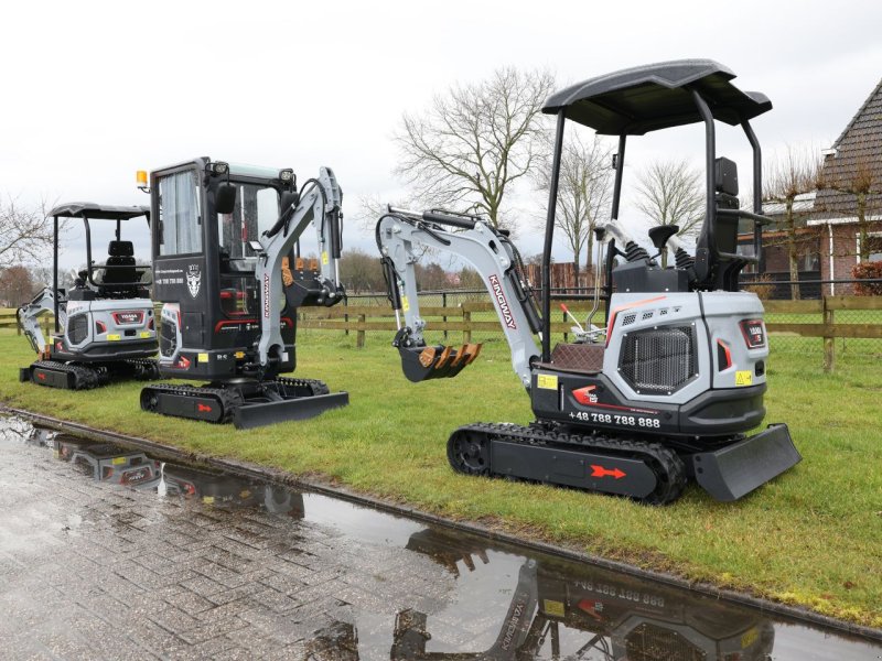 Minibagger of the type Kingway S15K, Neumaschine in Hollandscheveld