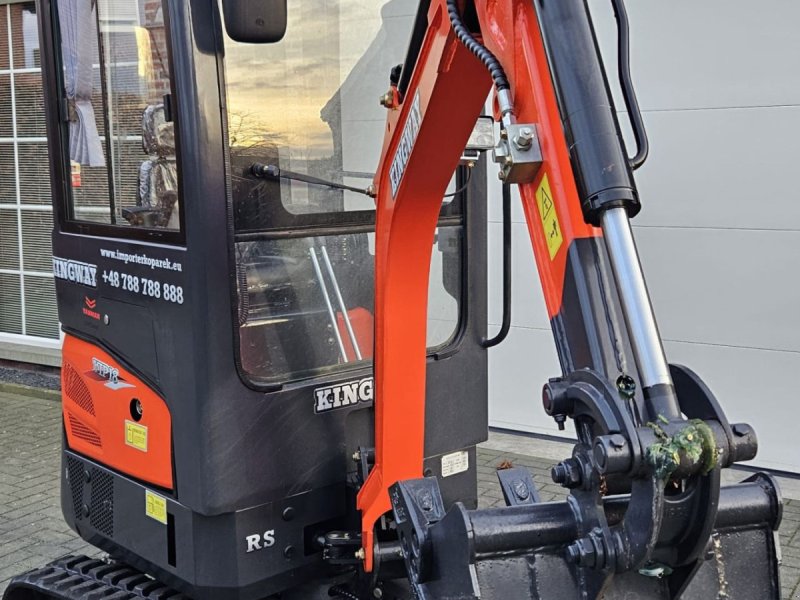 Minibagger del tipo Kingway VIP18, Neumaschine en Hollandscheveld (Imagen 1)