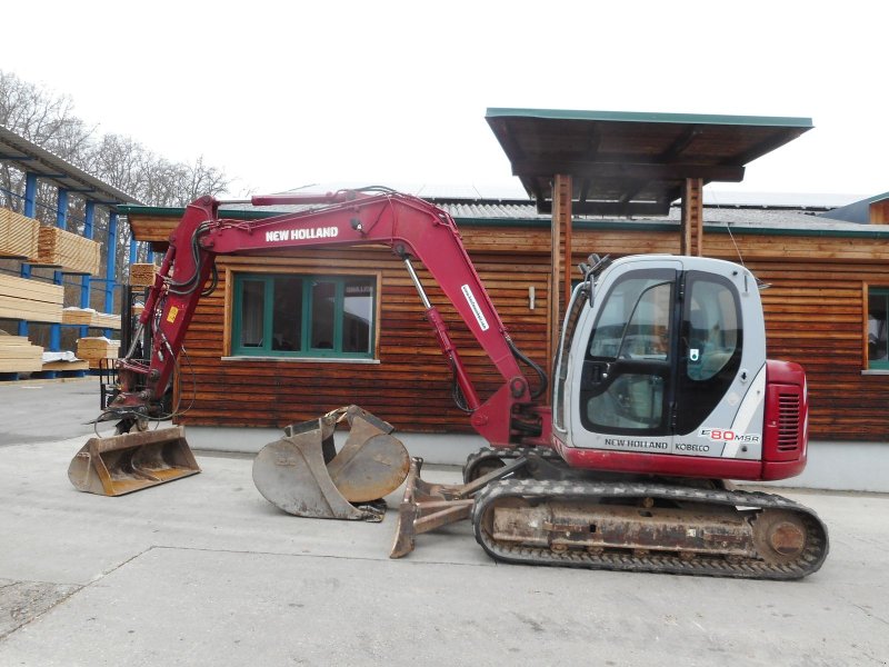 Minibagger des Typs Kobelco E80 - 1ES ( 8.010kg ) SW + 3 Löffel + alle Leitu, Gebrauchtmaschine in St. Nikolai ob Draßling (Bild 1)