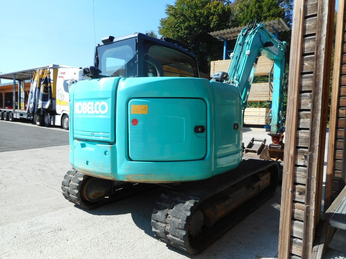 Minibagger typu Kobelco SK85MSR-3E ( 8.980kg ) mit POWERTILT u. hydr. SW, Gebrauchtmaschine v St. Nikolai ob Draßling (Obrázek 4)