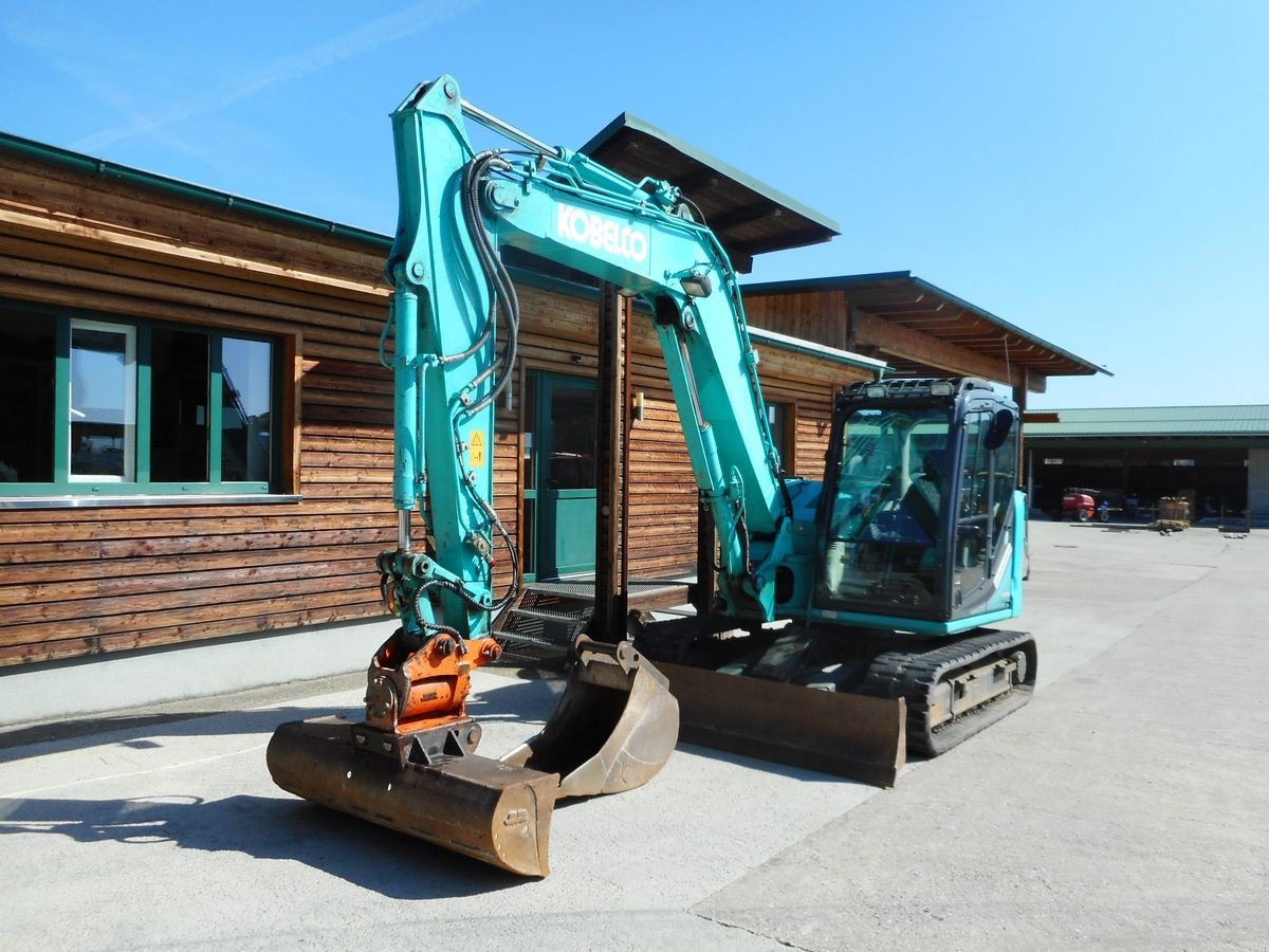 Minibagger typu Kobelco SK85MSR-3E ( 8.980kg ) mit POWERTILT u. hydr. SW, Gebrauchtmaschine v St. Nikolai ob Draßling (Obrázok 2)