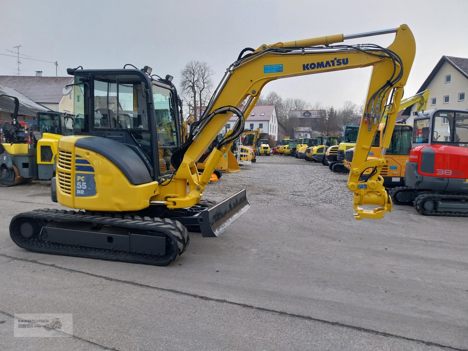 Minibagger типа Komatsu PC 55 mit Powertilt, Gebrauchtmaschine в Stetten (Фотография 4)