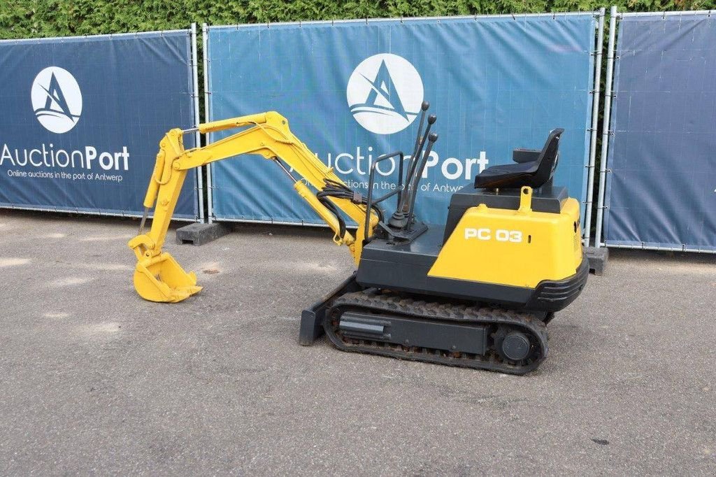 Minibagger typu Komatsu PC03-1, Gebrauchtmaschine w Antwerpen (Zdjęcie 3)