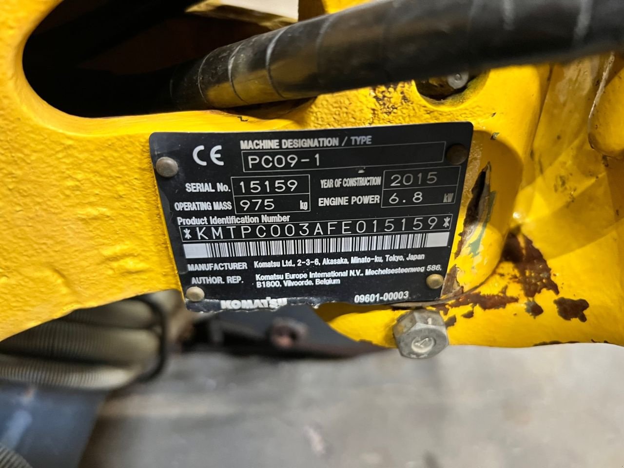 Minibagger za tip Komatsu PC09-1, Gebrauchtmaschine u Leeuwarden (Slika 3)