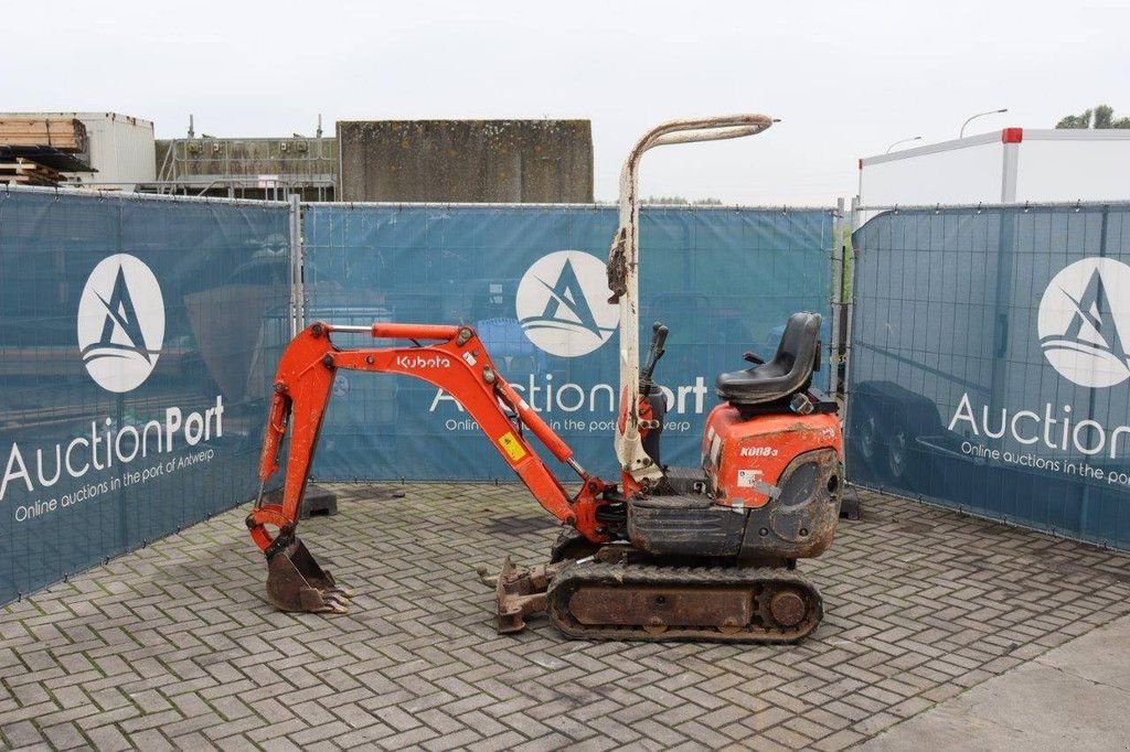 Minibagger des Typs Kubota K008-3, Gebrauchtmaschine in Antwerpen (Bild 2)