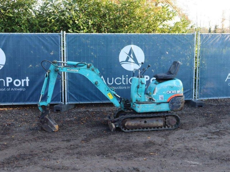 Minibagger типа Kubota K008, Gebrauchtmaschine в Antwerpen (Фотография 1)