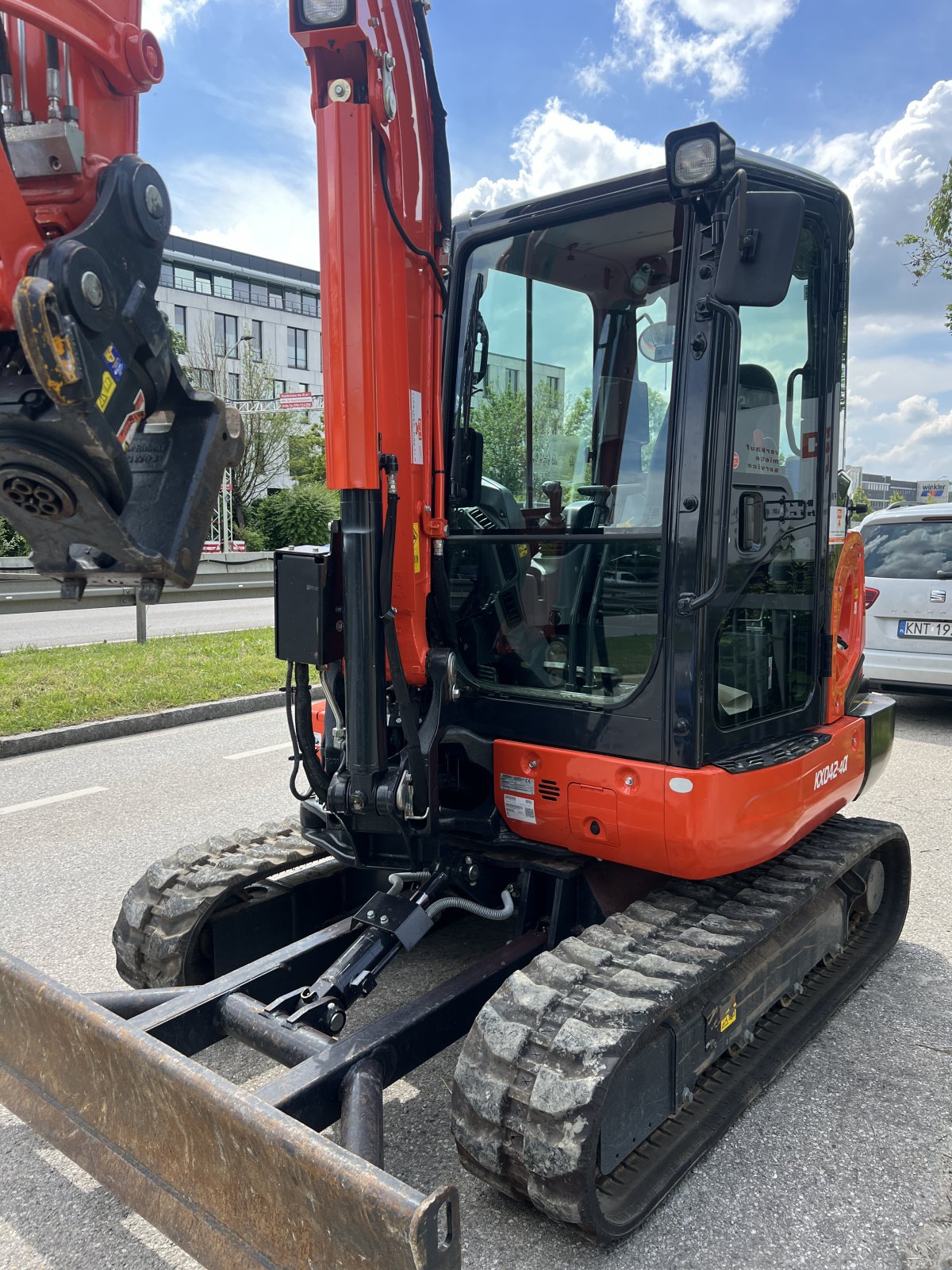 Minibagger van het type Kubota KX 042-4@, Gebrauchtmaschine in Garching  (Foto 9)