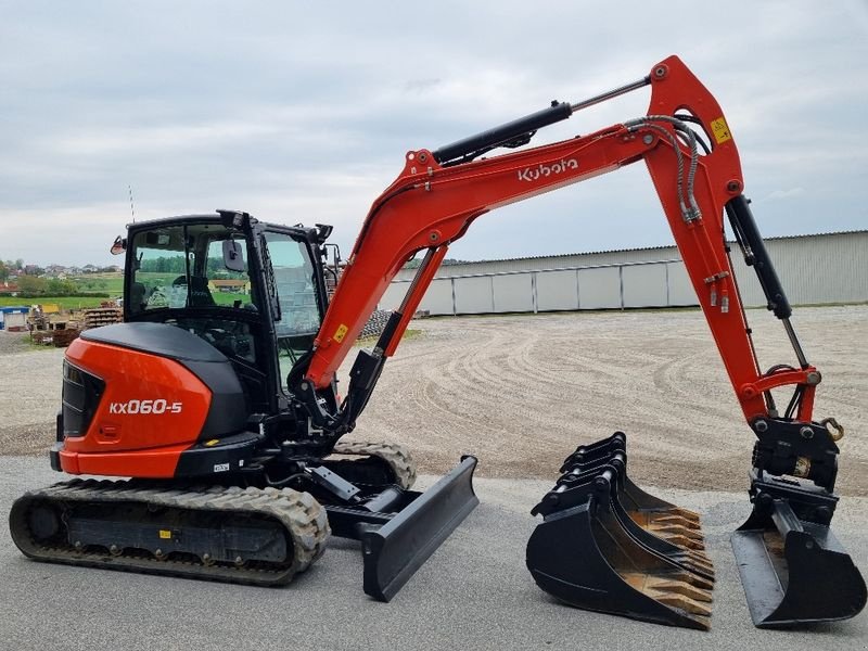 Minibagger van het type Kubota KX 060-5, Gebrauchtmaschine in Gabersdorf (Foto 18)