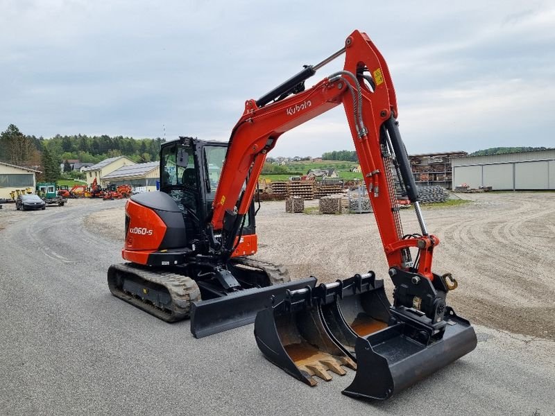 Minibagger типа Kubota KX 060-5, Gebrauchtmaschine в Gabersdorf (Фотография 16)