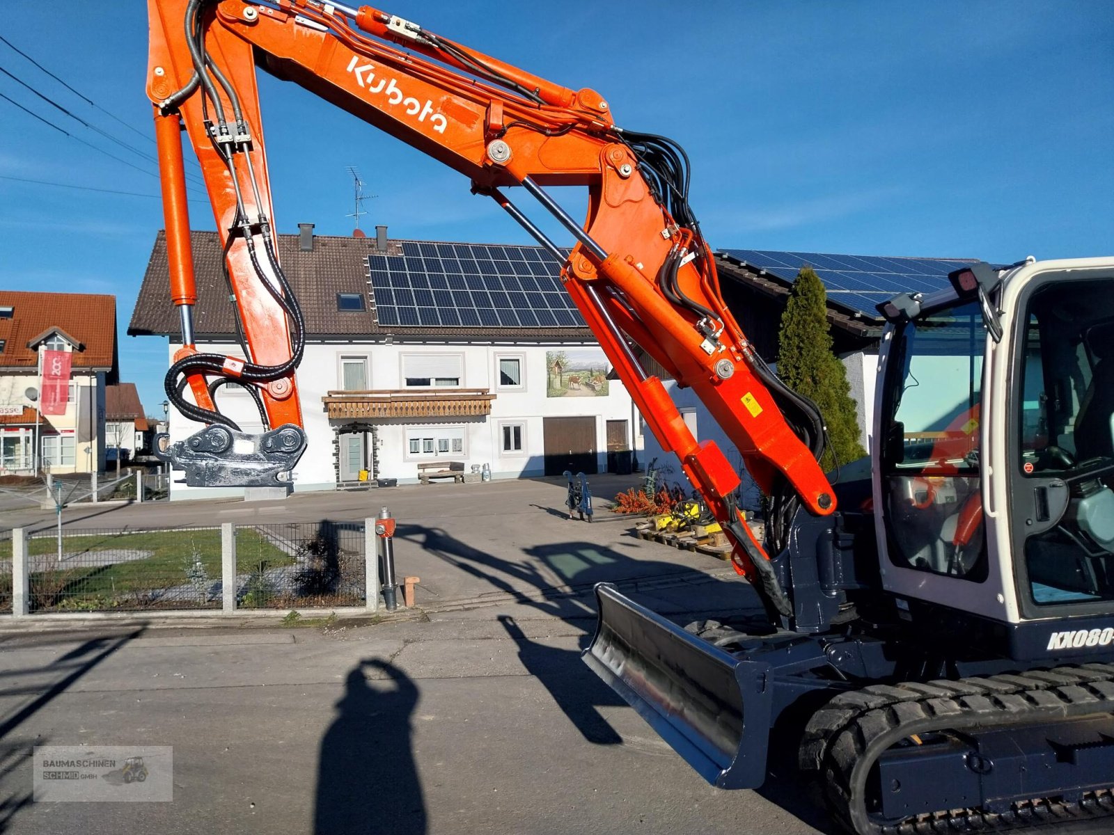 Minibagger des Typs Kubota KX 080 -3 mit Verstellausleger, Gebrauchtmaschine in Stetten (Bild 2)