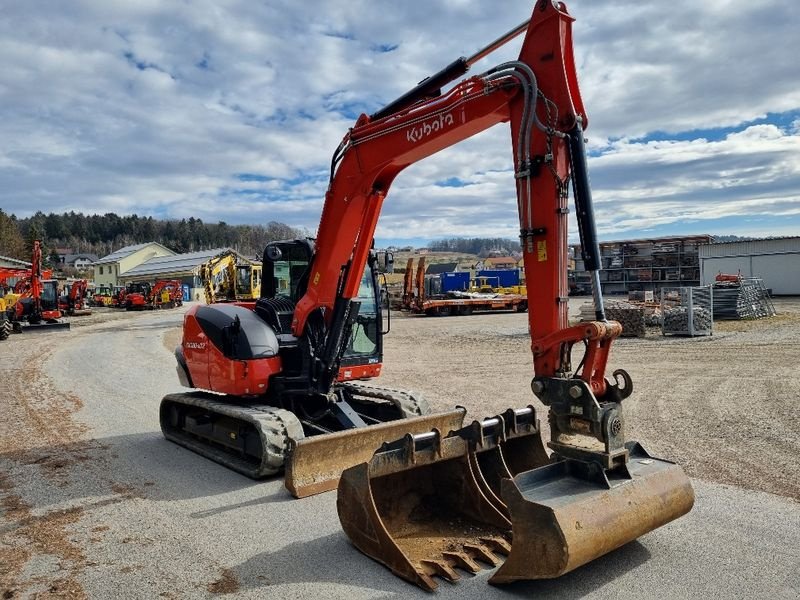 Minibagger del tipo Kubota KX 080-4, Gebrauchtmaschine In Gabersdorf (Immagine 17)