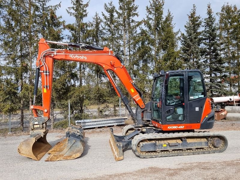 Minibagger van het type Kubota KX 080-4, Gebrauchtmaschine in Gabersdorf (Foto 12)