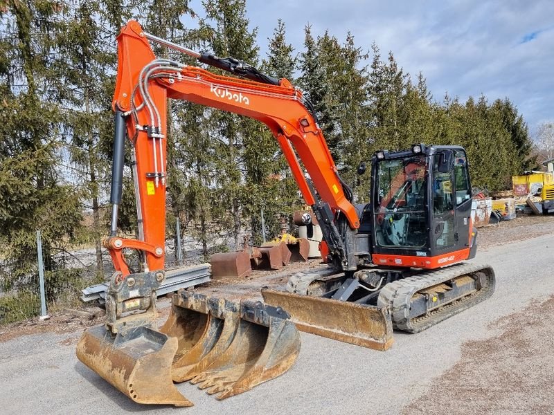 Minibagger van het type Kubota KX 080-4, Gebrauchtmaschine in Gabersdorf (Foto 22)