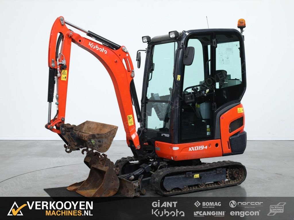 Minibagger типа Kubota KX019-4 Minigraver 1920u, Gebrauchtmaschine в Vessem (Фотография 1)