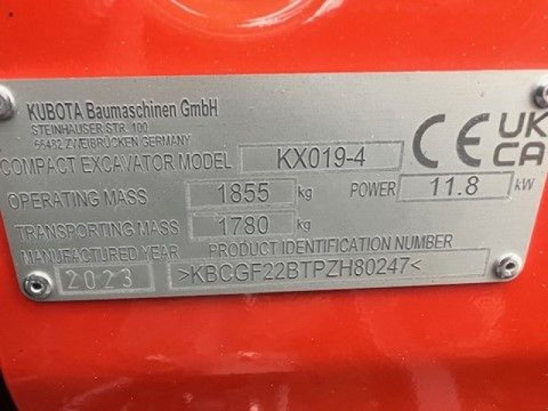 Minibagger za tip Kubota KX019-4, Neumaschine u Lunteren (Slika 6)