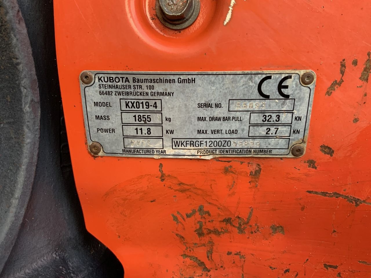 Minibagger za tip Kubota Kx019-4, Gebrauchtmaschine u Kesteren (Slika 5)