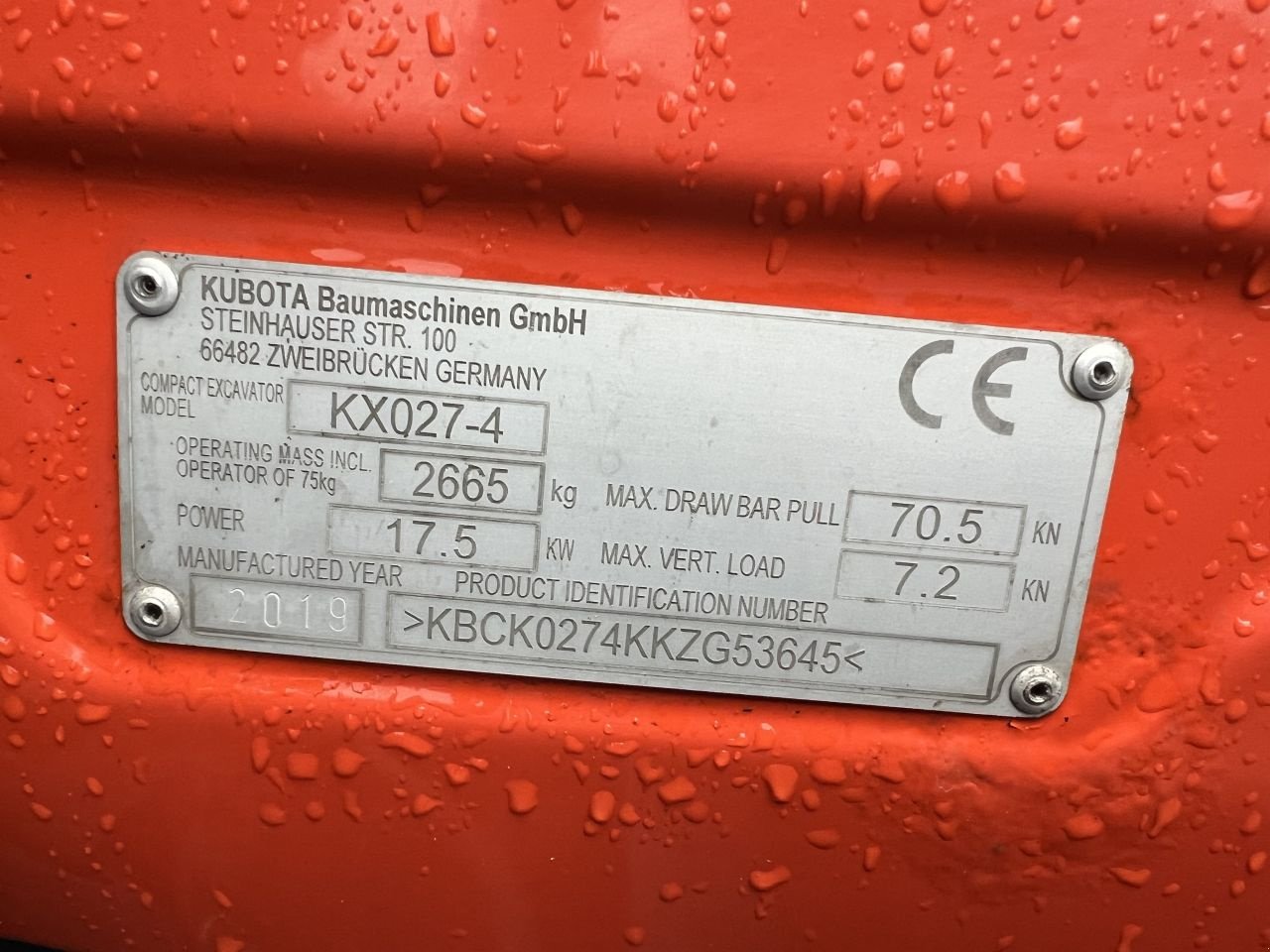 Minibagger του τύπου Kubota KX027-4, Gebrauchtmaschine σε Putten (Φωτογραφία 10)