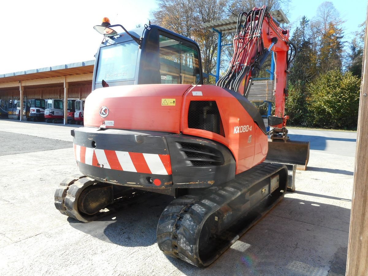 Minibagger des Typs Kubota KX080-4 ( 8.700kg ), Gebrauchtmaschine in St. Nikolai ob Draßling (Bild 4)