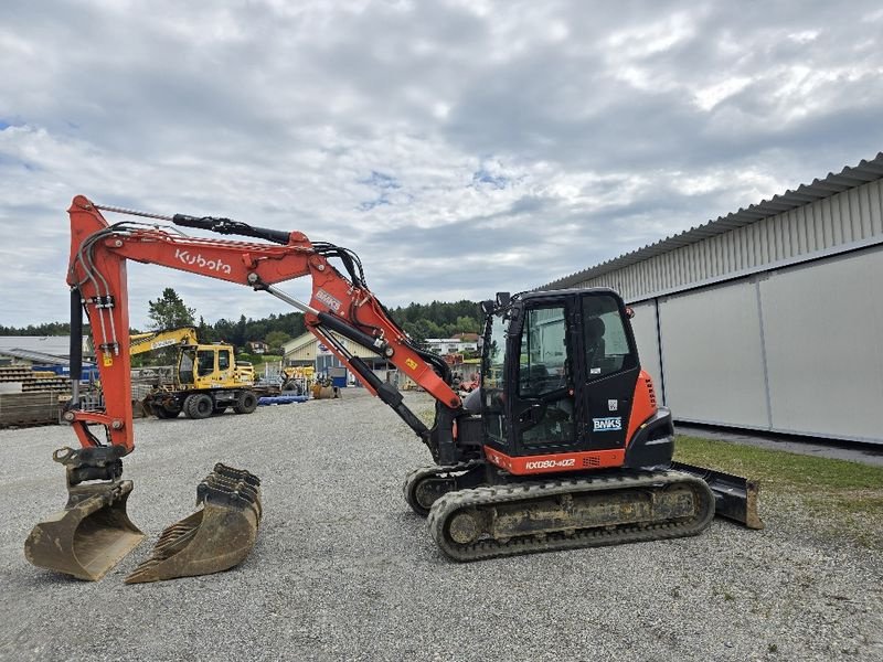 Minibagger типа Kubota KX080-4, Gebrauchtmaschine в Gabersdorf (Фотография 11)