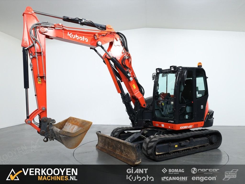 Minibagger типа Kubota KX080-4a2 2PC, Gebrauchtmaschine в Vessem (Фотография 1)