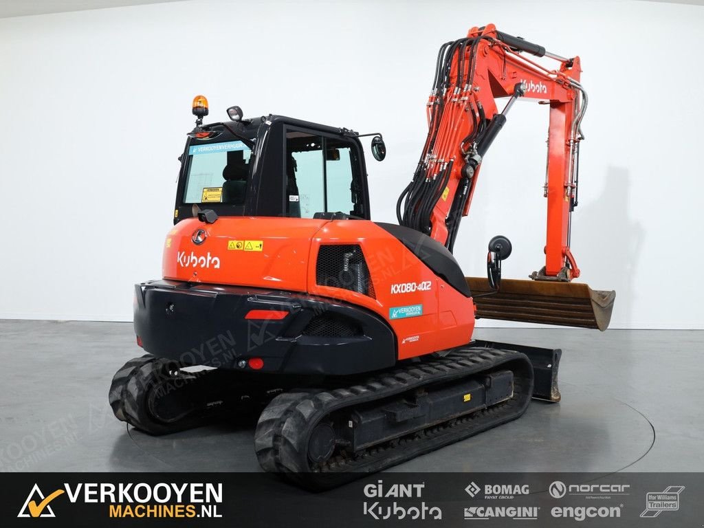 Minibagger van het type Kubota KX080-4a2 2PC, Gebrauchtmaschine in Vessem (Foto 4)