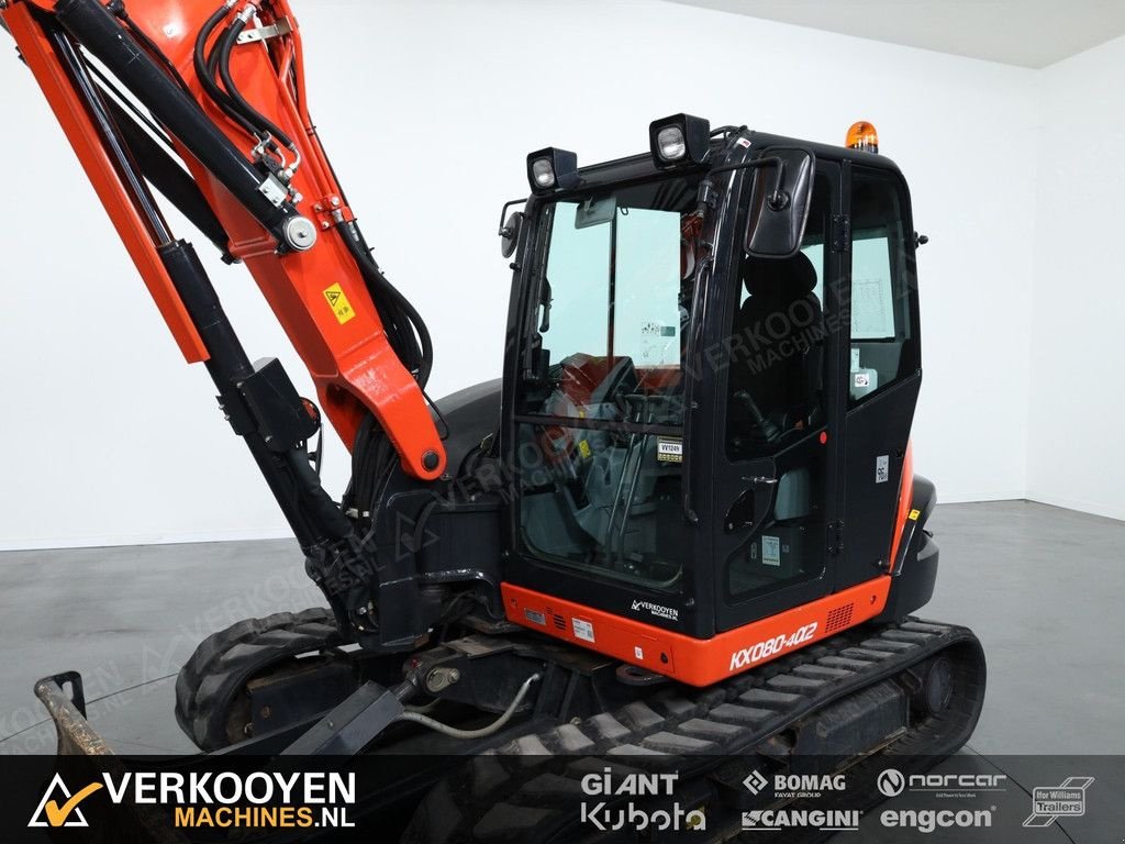 Minibagger типа Kubota KX080-4a2 2PC, Gebrauchtmaschine в Vessem (Фотография 9)